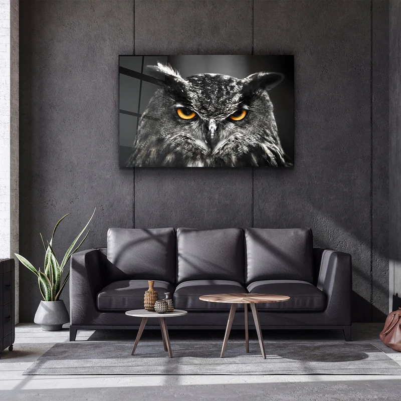 ・"Owl"・Glass Wall Art - Image 3
