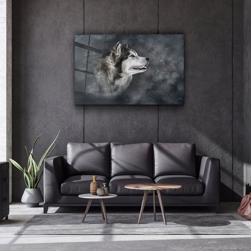 ・"Wolf 2"・Glass Wall Art - Image 2