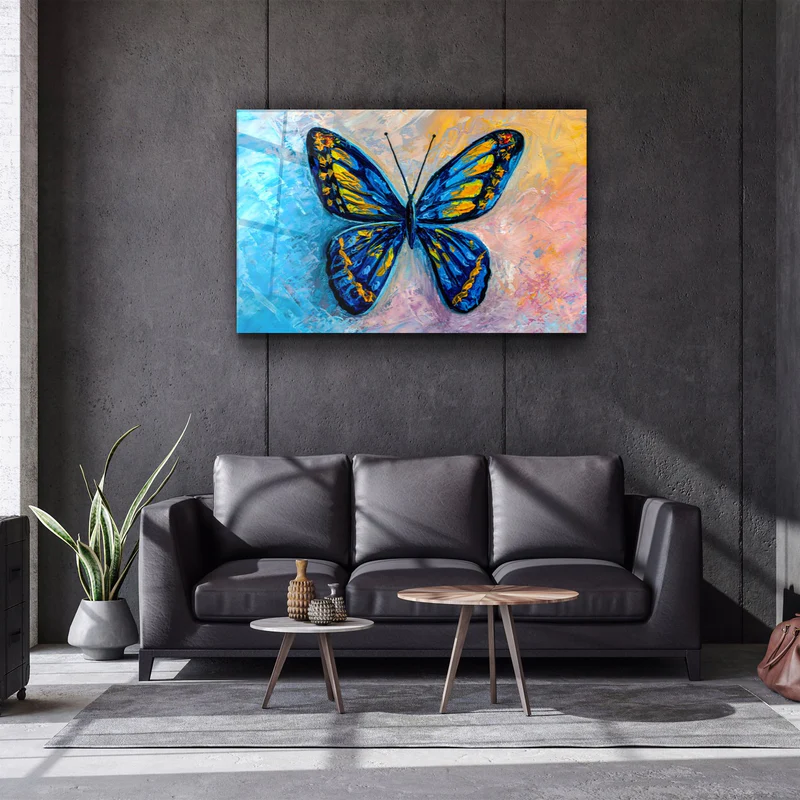 ・"Butterfly 6"・Glass Wall Art - Image 2