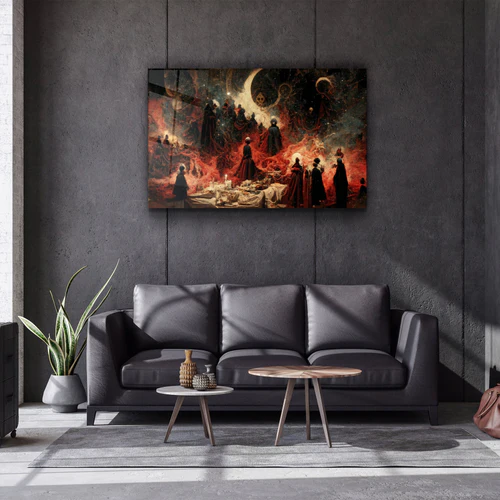 ・"Meeting on the Dark Side"・Secret World Collection Glass Wall Art - Image 2