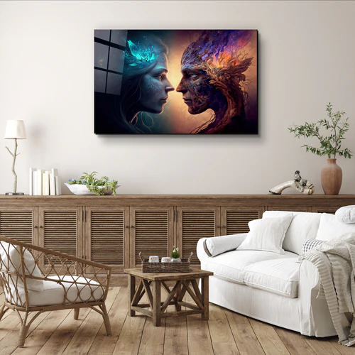 ・"Elf Love"・Secret World Collection Glass Wall Art - Image 2