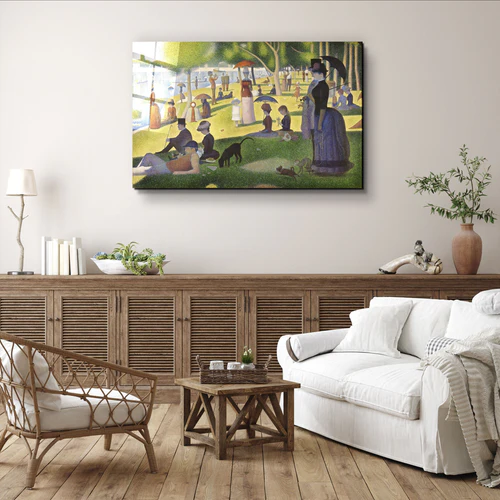 ・"A Sunday on La Grande Jatte (1884) by Georges Seurat"・Glass Wall Art - Image 3